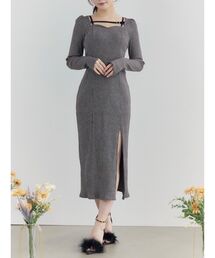 EATME | ベルテッドリブワンピース(ワンピース)