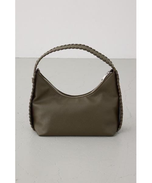 AZUL by moussy(アズールバイマウジー)の「オーバーロックデザインハンドバッグ(ショルダーバッグ・レディース・ブラック/カーキ/グレイッシュベージュ・FREE)」の11枚目の写真
