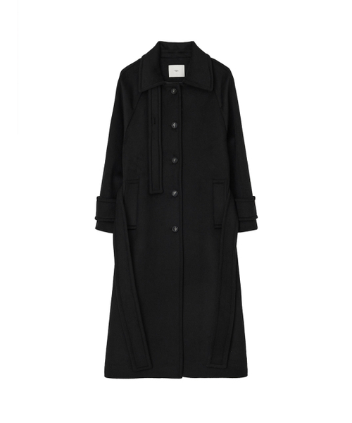 Kijun（キジュン）の「Wool Balmacaan Coat Black（チェスターコート・レディース・その他・MEDIUM/LARGE）」の5枚目の写真