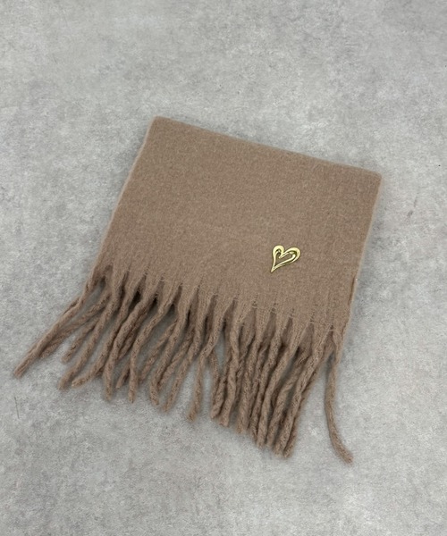 archives（アルシーヴ）の「無地ストール（マフラー・レディース・ピンクベージュ/ブルー/アイボリー/グレー・FREE）」の4枚目の写真