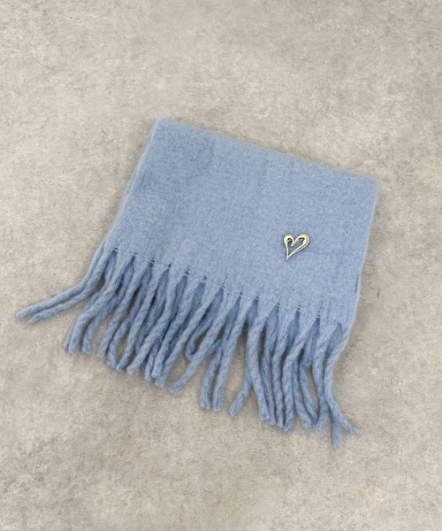 archives（アルシーヴ）の「無地ストール（マフラー・レディース・ピンクベージュ/ブルー/アイボリー/グレー・FREE）」の3枚目の写真