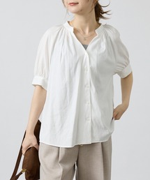 DESIGNWORKS（デザインワークス）の「ギャザーパフスリーブシャツ（シャツ/ブラウス・レディース）」