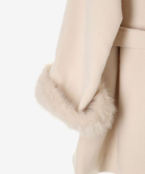 MAJESTIC LEGON（マジェスティックレゴン）の「フード付マルチwayフェイクファーコート（その他アウター・レディース・ベージュ/ライトグレー/ブラック・MEDIUM）」の12枚目の写真