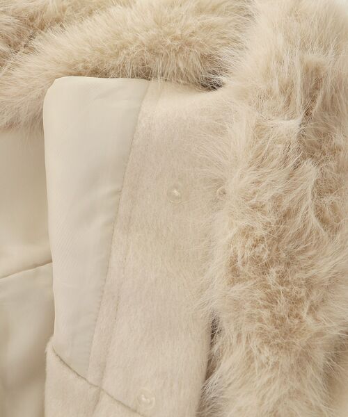 MAJESTIC LEGON（マジェスティックレゴン）の「フード付マルチwayフェイクファーコート（その他アウター・レディース・ベージュ/ライトグレー/ブラック・MEDIUM）」の16枚目の写真