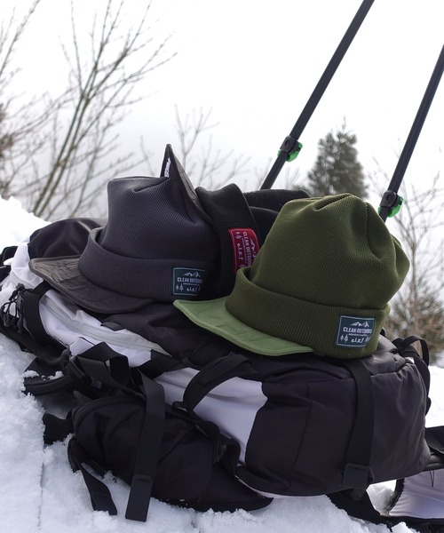 Clef（クレ）の「【クレ】ハッスイ スノー ニットキャップ（ニットキャップ/ビーニー・メンズ・ブラック/オリーブ/チャコールグレー・FREE）」の15枚目の写真