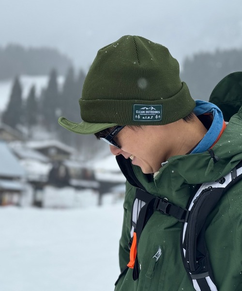 Clef（クレ）の「【クレ】ハッスイ スノー ニットキャップ（ニットキャップ/ビーニー・メンズ・ブラック/オリーブ/チャコールグレー・FREE）」の14枚目の写真