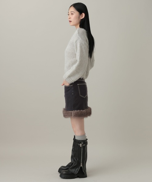 3.3 Field Trip (3.3フィールドトリップ)の「3.3 Field Trip/ファードッキングミニスカート(スカート・レディース・ネイビー/ブラック・SMALL/MEDIUM)」の9枚目の写真