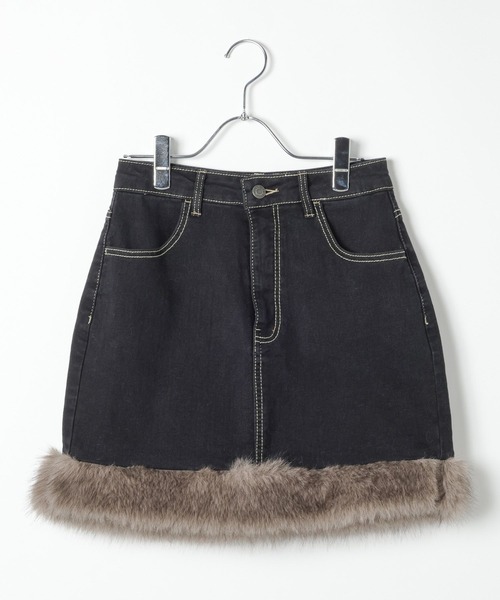 3.3 Field Trip (3.3フィールドトリップ)の「3.3 Field Trip/ファードッキングミニスカート(スカート・レディース・ネイビー/ブラック・SMALL/MEDIUM)」の12枚目の写真