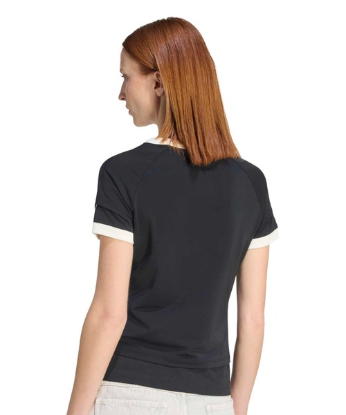 adidas(アディダス)の「adidas DOUBLE LAYERED CALI T-SHIRT / アディダス ダブル レイヤード カリ Tシャツ(Tシャツ/カットソー・レディース・ブラック・S/M/L)」の10枚目の写真