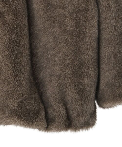 Green　Parks（グリーンパークス）の「ミンクライクファーブルゾン（ブルゾン・レディース・ブラウン/グレー・FREE）」の20枚目の写真