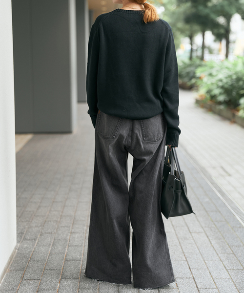 Spick & Span（スピックアンドスパン）の「5 1/2 12OZ DRAWSTRINGDENIM（デニムパンツ・レディース・ブルー系その他/ブラック・26/27/28）」の15枚目の写真