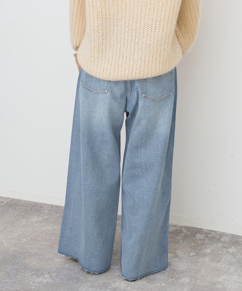 Spick & Span（スピックアンドスパン）の「5 1/2 12OZ DRAWSTRINGDENIM（デニムパンツ・レディース・ブルー系その他/ブラック・26/27/28）」の18枚目の写真