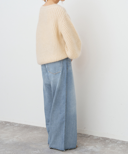 Spick & Span（スピックアンドスパン）の「5 1/2 12OZ DRAWSTRINGDENIM（デニムパンツ・レディース・ブルー系その他/ブラック・26/27/28）」の19枚目の写真