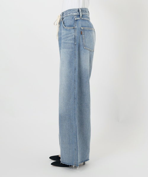 Spick & Span（スピックアンドスパン）の「5 1/2 12OZ DRAWSTRINGDENIM（デニムパンツ・レディース・ブルー系その他/ブラック・26/27/28）」の22枚目の写真