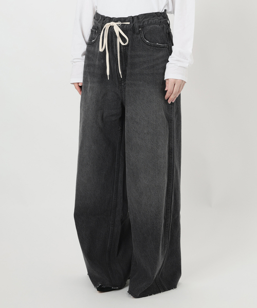 Spick & Span（スピックアンドスパン）の「5 1/2 12OZ DRAWSTRINGDENIM（デニムパンツ・レディース・ブルー系その他/ブラック・26/27/28）」の7枚目の写真