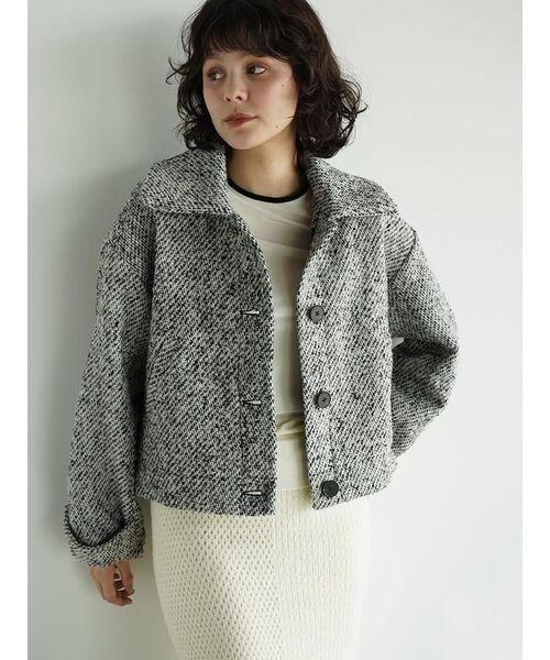 FIKA.(フィーカ)の「Woven jacquard jacket(その他アウター・レディース・ブラック/ブラウン・MEDIUM)」の21枚目の写真