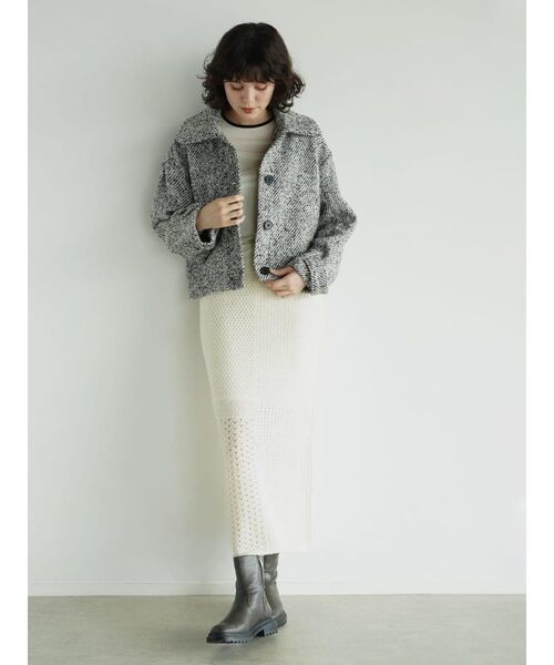 FIKA.(フィーカ)の「Woven jacquard jacket(その他アウター・レディース・ブラック/ブラウン・MEDIUM)」の15枚目の写真