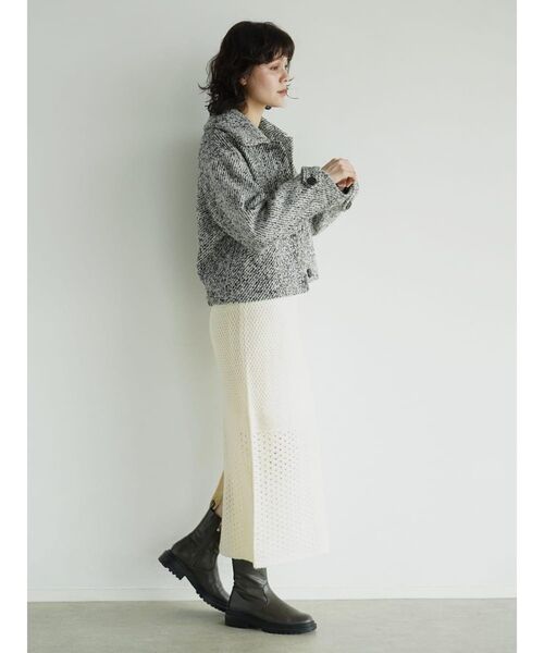 FIKA.(フィーカ)の「Woven jacquard jacket(その他アウター・レディース・ブラック/ブラウン・MEDIUM)」の14枚目の写真