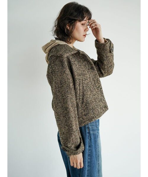 FIKA.(フィーカ)の「Woven jacquard jacket(その他アウター・レディース・ブラック/ブラウン・MEDIUM)」の11枚目の写真