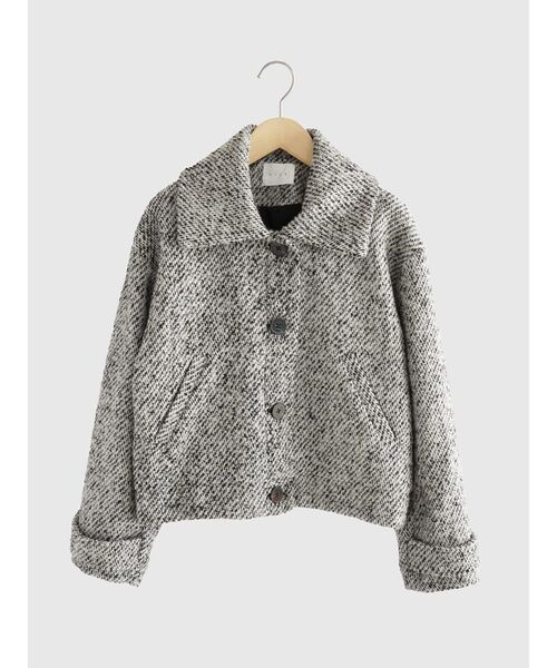 FIKA.(フィーカ)の「Woven jacquard jacket(その他アウター・レディース・ブラック/ブラウン・MEDIUM)」の5枚目の写真