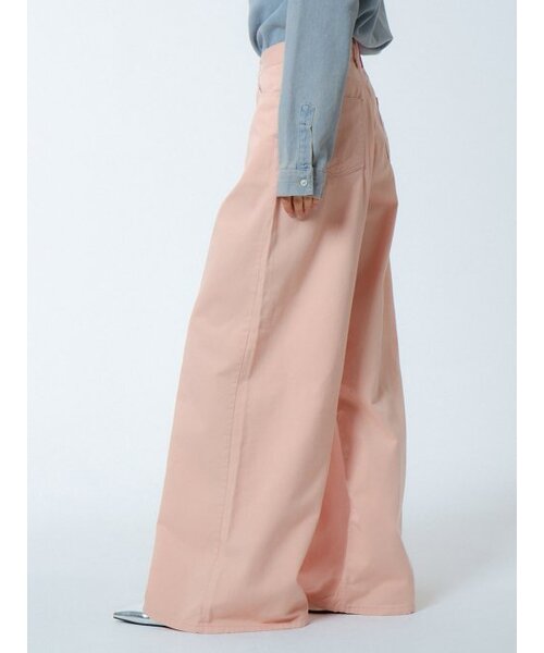 UNKNOWN PLANET(アンノウンプラネット)の「ワイドフレア綿パンツピーチピンク(その他パンツ・レディース・その他・LARGE/MEDIUM/SMALL)」の3枚目の写真