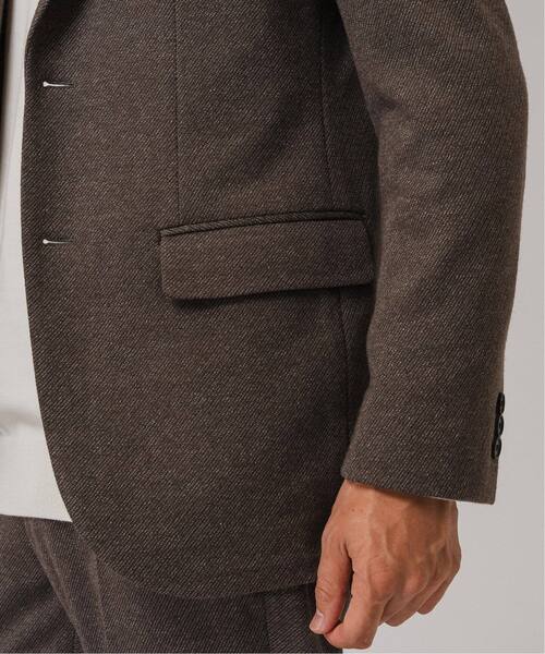 EDIFICE(エディフィス)の「コットン/ウール ジャージー 2ボタン ジャケット【セットアップ着用可】(テーラードジャケット・メンズ・チャコールグレー/ブラウン系その他/ダークブルー/ネイビー・LARGE/MEDIUM/SMALL)」の10枚目の写真