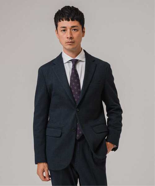 EDIFICE(エディフィス)の「コットン/ウール ジャージー 2ボタン ジャケット【セットアップ着用可】(テーラードジャケット・メンズ・チャコールグレー/ブラウン系その他/ダークブルー/ネイビー・LARGE/MEDIUM/SMALL)」の14枚目の写真