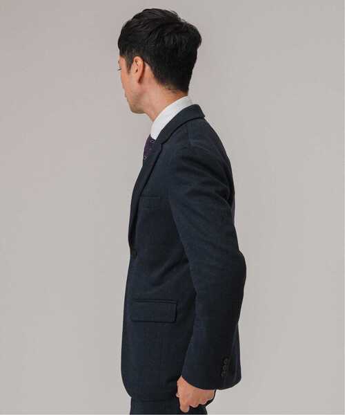EDIFICE(エディフィス)の「コットン/ウール ジャージー 2ボタン ジャケット【セットアップ着用可】(テーラードジャケット・メンズ・チャコールグレー/ブラウン系その他/ダークブルー/ネイビー・LARGE/MEDIUM/SMALL)」の16枚目の写真
