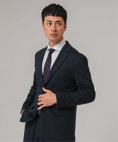 EDIFICE(エディフィス)の「コットン/ウール ジャージー 2ボタン ジャケット【セットアップ着用可】(テーラードジャケット・メンズ・チャコールグレー/ブラウン系その他/ダークブルー/ネイビー・LARGE/MEDIUM/SMALL)」の18枚目の写真