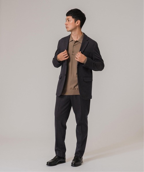 EDIFICE(エディフィス)の「コットン/ウール ジャージー 2ボタン ジャケット【セットアップ着用可】(テーラードジャケット・メンズ・チャコールグレー/ブラウン系その他/ダークブルー/ネイビー・LARGE/MEDIUM/SMALL)」の22枚目の写真