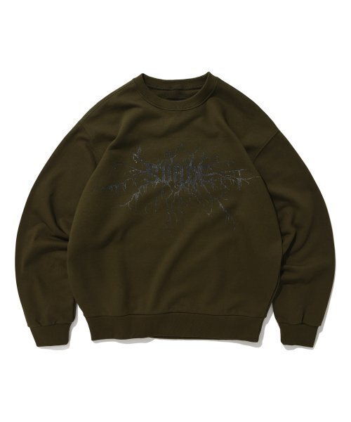 BRANCH SUADE CREWNECK [OLIVE]