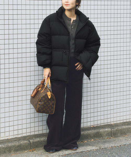 plage（プラージュ）の「HAKUU / ハクウ 別注 ダウンジャケット（ダウンジャケット/コート・レディース・ブラック/ベージュ系その他・FREE）」の5枚目の写真