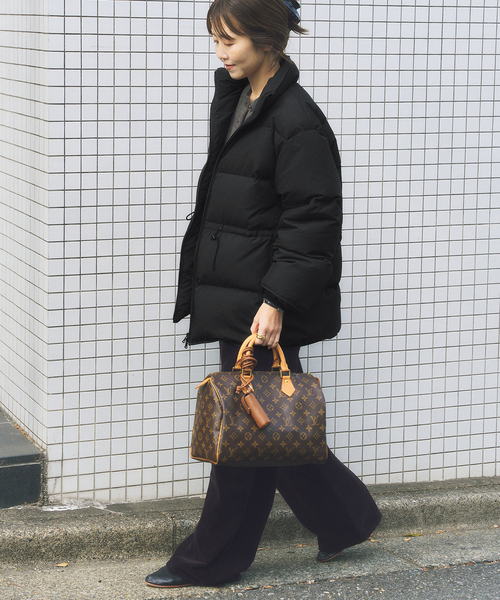 plage（プラージュ）の「HAKUU / ハクウ 別注 ダウンジャケット（ダウンジャケット/コート・レディース・ブラック/ベージュ系その他・FREE）」の6枚目の写真