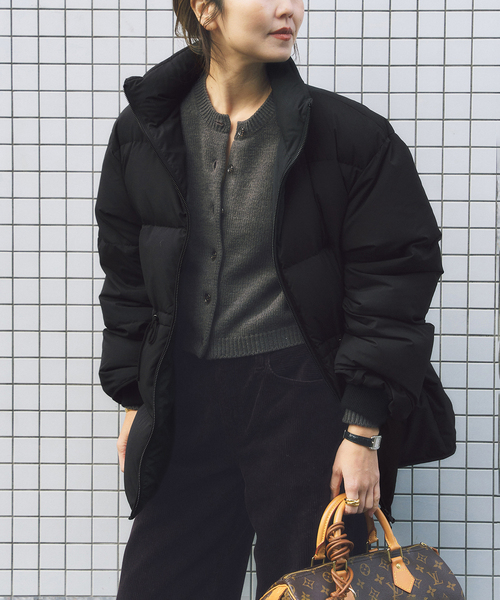 plage（プラージュ）の「HAKUU / ハクウ 別注 ダウンジャケット（ダウンジャケット/コート・レディース・ブラック/ベージュ系その他・FREE）」の7枚目の写真