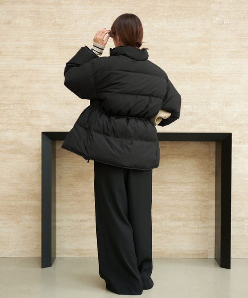 plage（プラージュ）の「HAKUU / ハクウ 別注 ダウンジャケット（ダウンジャケット/コート・レディース・ブラック/ベージュ系その他・FREE）」の12枚目の写真