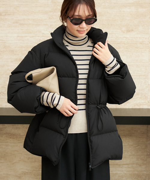 plage（プラージュ）の「HAKUU / ハクウ 別注 ダウンジャケット（ダウンジャケット/コート・レディース・ブラック/ベージュ系その他・FREE）」の14枚目の写真