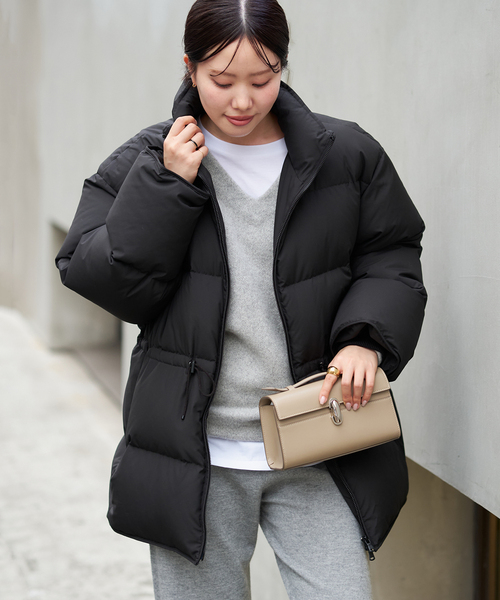 plage（プラージュ）の「HAKUU / ハクウ 別注 ダウンジャケット（ダウンジャケット/コート・レディース・ブラック/ベージュ系その他・FREE）」の20枚目の写真