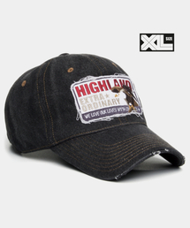 PLATEAU（プラトー）の「ビッグサイズ ウォッシング ボールキャップ XL HIGH EA デニムキャップ ブラック（キャップ）」