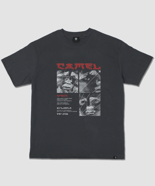 CAMEL WORK(キャメルワーク)の「キャメルクラシックミス半袖Tシャツ(チャコール)(Tシャツ/カットソー・メンズ・その他・LARGE/MEDIUM/X-LARGE)」の2枚目の写真