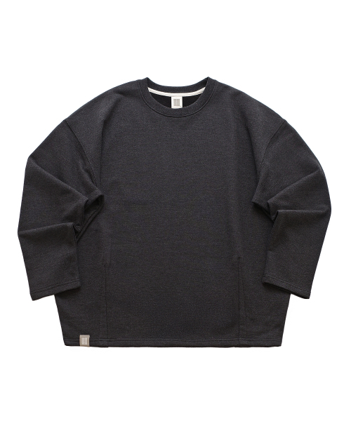 A NOTHING(アナッシング)の「HEAVY-TERRY BALLOON SWEAT BOX TEE (Charcoal)(Tシャツ/カットソー・レディース・その他・LARGE/MEDIUM)」の1枚目の写真