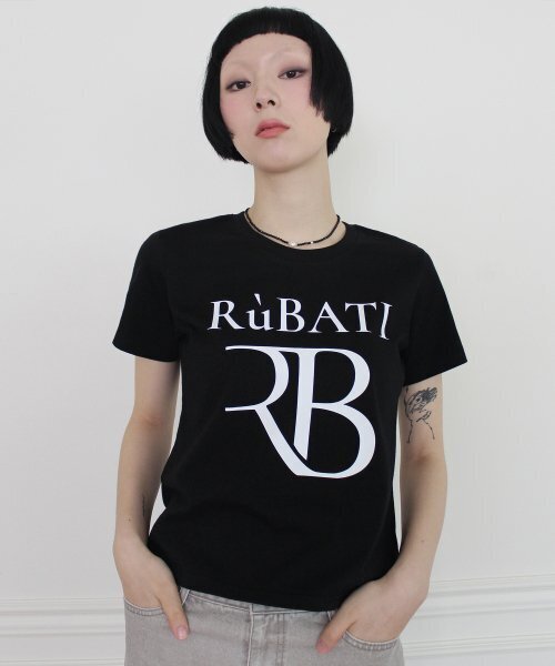 RUBATI(ルバティ)の「R.B Logo Tshirt (BLACK)(Tシャツ/カットソー・レディース・その他・size2/size1)」の4枚目の写真