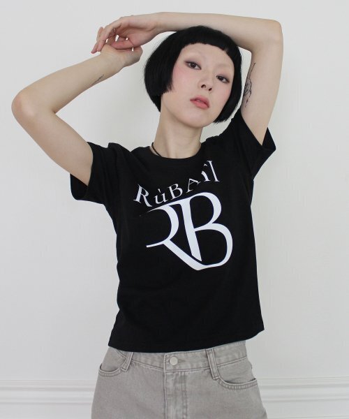 RUBATI(ルバティ)の「R.B Logo Tshirt (BLACK)(Tシャツ/カットソー・レディース・その他・size2/size1)」の5枚目の写真