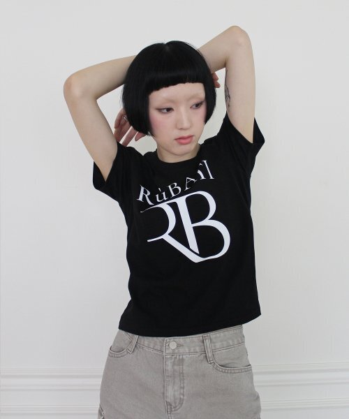 RUBATI(ルバティ)の「R.B Logo Tshirt (BLACK)(Tシャツ/カットソー・レディース・その他・size2/size1)」の6枚目の写真