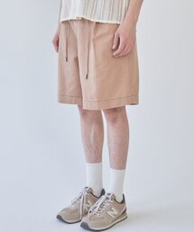 AOTT（アンアウトピット）の「ストリングツーピンタックバミューダパンツピンク（その他パンツ）」