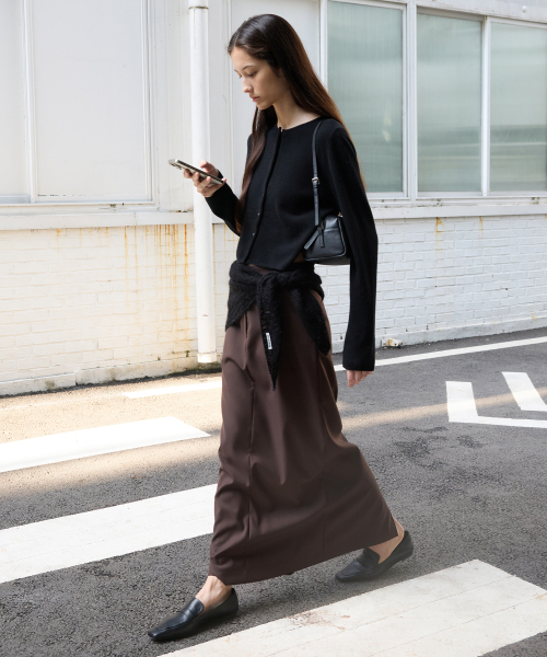 LEVAR(レバー)の「Straight Maxi Skirt - Walnut Brown(スカート・レディース・その他・MEDIUM/SMALL)」の3枚目の写真