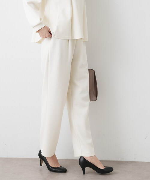 Dessin（デッサン）の「【入卒/セレモニー/セットアップ可能】ジョーゼットパンツ（その他パンツ・レディース・ホワイト系/ブラック・01/02/03）」の4枚目の写真