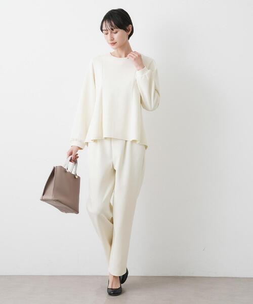 Dessin（デッサン）の「【入卒/セレモニー/セットアップ可能】ジョーゼットパンツ（その他パンツ・レディース・ホワイト系/ブラック・01/02/03）」の6枚目の写真