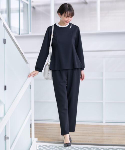 Dessin（デッサン）の「【入卒/セレモニー/セットアップ可能】ジョーゼットパンツ（その他パンツ・レディース・ホワイト系/ブラック・01/02/03）」の9枚目の写真