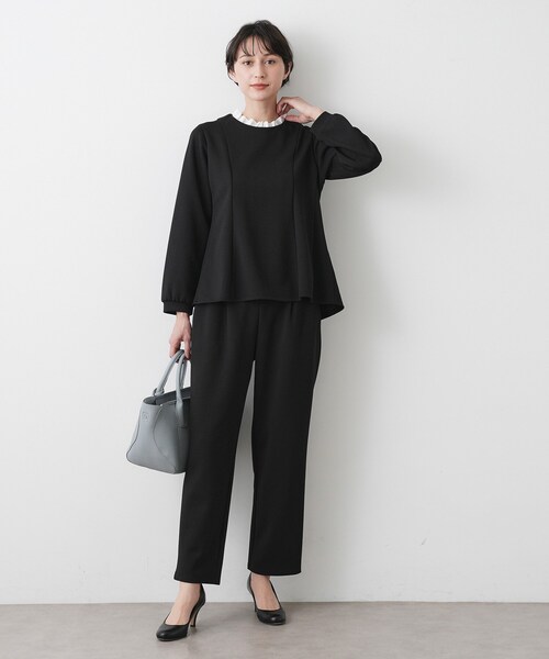 Dessin（デッサン）の「【入卒/セレモニー/セットアップ可能】ジョーゼットパンツ（その他パンツ・レディース・ホワイト系/ブラック・01/02/03）」の13枚目の写真