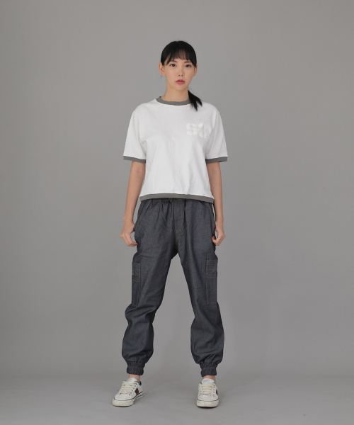 SAINTCREW(セントクルー)の「ボールドアンクバンドカーゴジョガーパンツ BAC-328 デニムライトインディゴ(デニムパンツ・メンズ・その他・MEDIUM/LARGE/X-LARGE)」の5枚目の写真